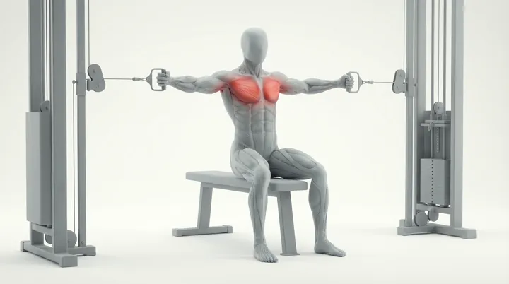 Cable Bench Chest Fly (vaijeritalja-avaukset penkillä)