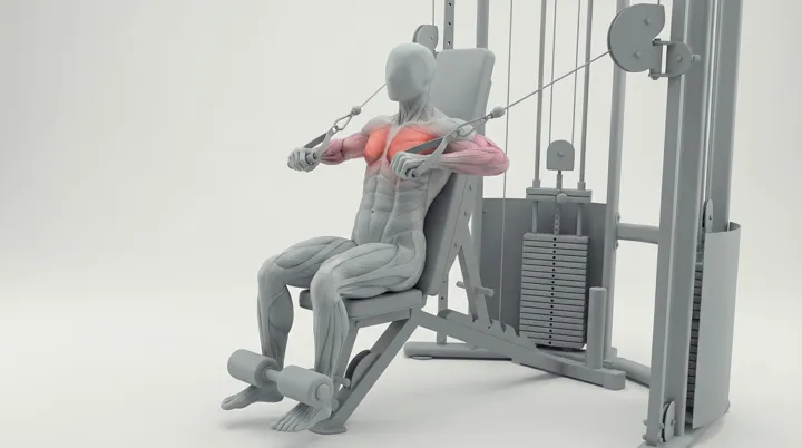 Kaapeliveto vinopenkillä alaviistoon (Cable Decline Bench Press)