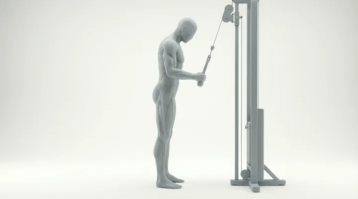 Taljaliike köydellä yhdellä kädellä (Single Arm Rope Pushdown)