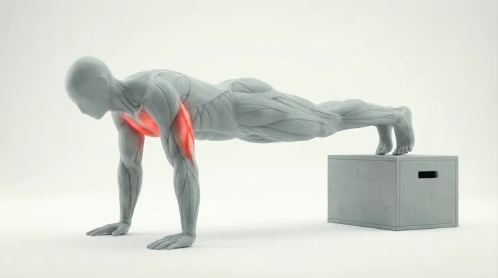 Laskeva punnerrus (Decline Push Up)