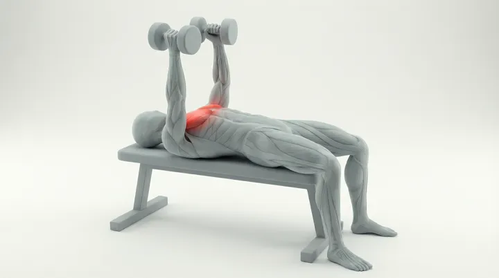 Taljaliike hantelilla: rintalihaksen avaus (Dumbbell Chest Fly)