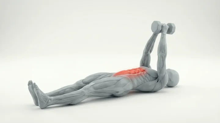 Vipunosto käsipainolla (Dumbbell Situp)