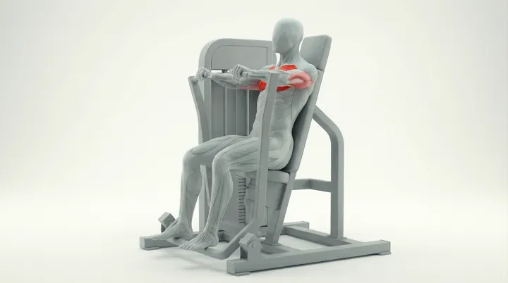 Penkkipunnerrus laitteessa (Machine Chest Press)